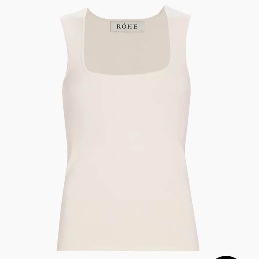 NWOT Rohe knit bustier tank top in off white / cream sz M /40